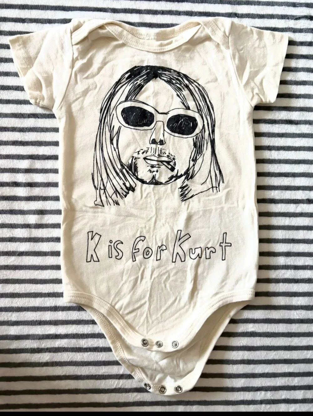 Kurt Cobain Graphic Bodysuit 12-18mo